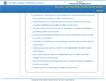 Tablet Screenshot of mdmsmch.aiimsexams.org